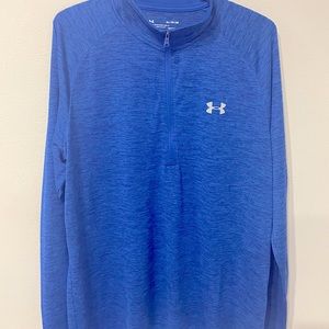 Blue Under Armour Men’s Tech 1/2 Zip - Long Sleeve